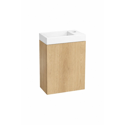 GO by Van Marcke Vikos fonteinset - 40cm - deur rechts - kraangat rechts - castello oak (eiken) SW1603313