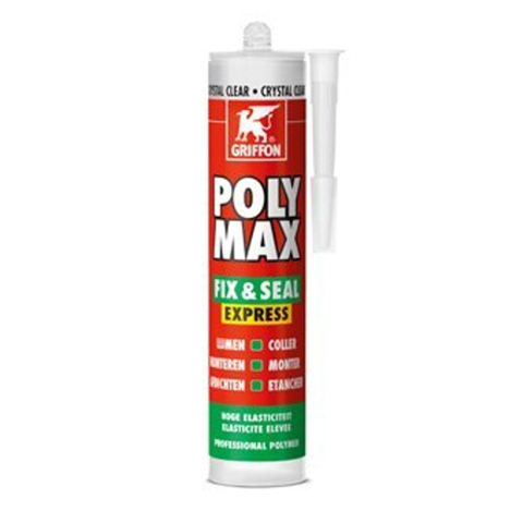 Griffon Poly Max Fix&Seal Express koker à 435 gr crystal clear 1800790