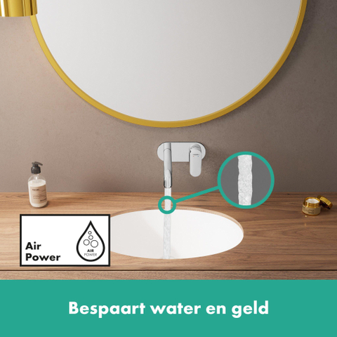 Hansgrohe Vernis Blend Ensemble de finition pour mitigeur lavabo encastré 1 levier Chrome SW651349