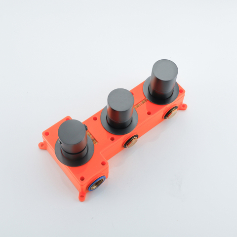 Fortifura Nebbio Robinet thermostatique encastré - 2 voies - extensible à 3 ou 4 voies - gunmetal brossé PVD SW1417134
