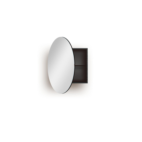 Adema Lonato spiegel – Ø60 cm – zonder verlichting – Zwart mat SW640032
