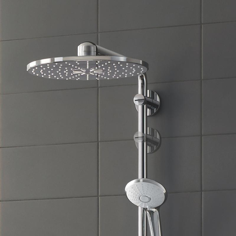 GROHE Euphoria smartcontrol Regendoucheset Opbouw- hoofddouche 31cm - handdouche rond - chroom OUTLETSTORE STORE44638