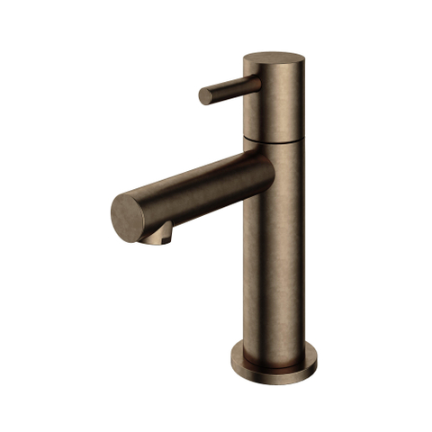 Hotbath Cobber Fonteinkraan - opbouw - L-uitloop - 8.5cm - messing verouderd koper (goud) SW74048