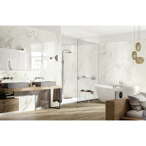 Ceralto Merano Luxe Wandtegel - 40x120cm - 6.0mm - Calacatta SW93736