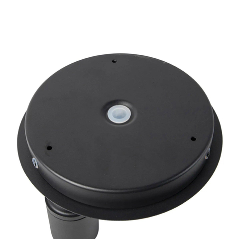 QAZQA Ducha plafonnier de salle de bains - 20x20cm - 2 spots - IP44 - noir mat SW1187201