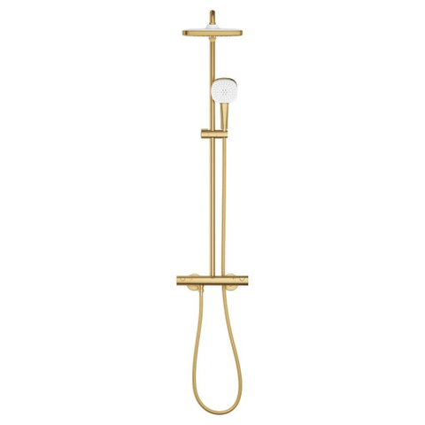 GROHE Tempesta 250 Cube doucheset - 8.0 l/min - geborsteld cool sunrise (goud) SW1587936