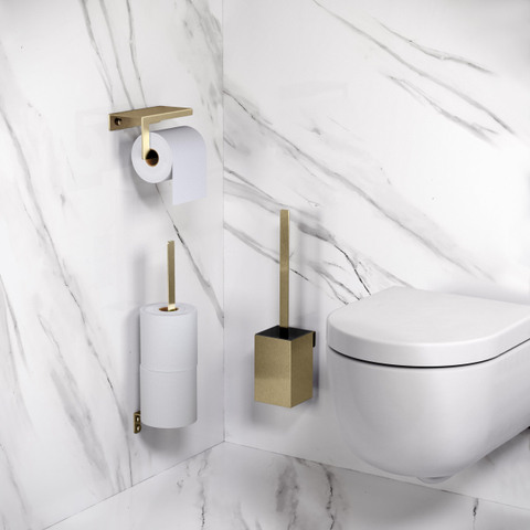 Clou Fold reserverolhouder t.b.v. 3 stuks goud geborsteld PVD SW917277