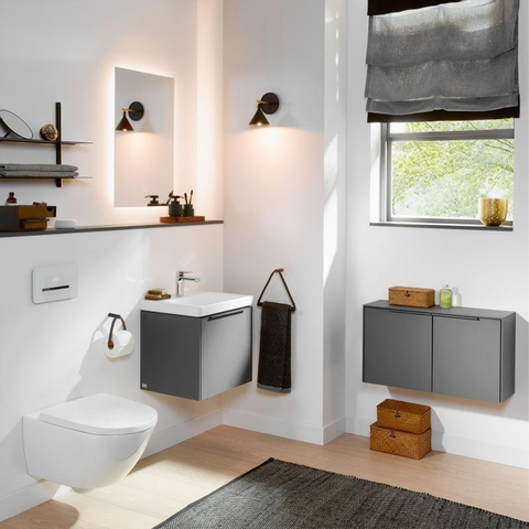 Villeroy & Boch Subway 3.0 Wandcloset - 56cm - diepspoel twistflush antibacterieel - met Saniclass - quickrelease en softclose zitting - White Alpine (glans wit) SW1381763