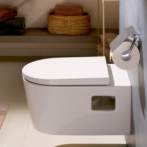 Hansgrohe EluPura Original S WC suspendu – AquaChannel Flush – profondeur 54 cm – avec abattant – blanc brillant SW1164949