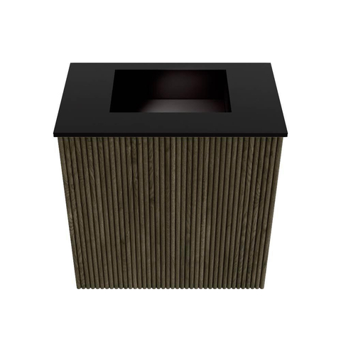 Mondiaz JOYA 40cm meuble de salle de bains WC - couleur Shadow - Vasque FAYE position Milieu Sans trou de robinet couleur Urban SW1421483