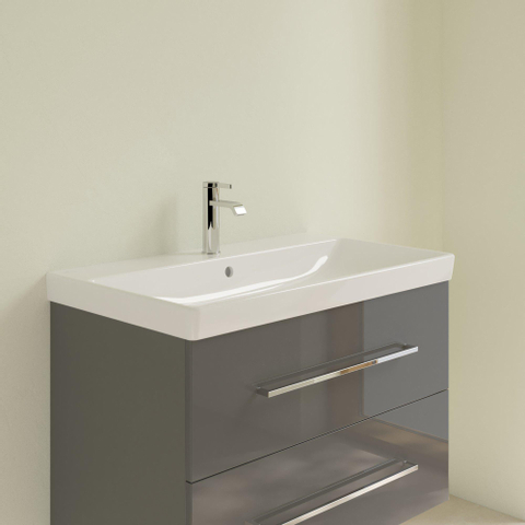 Villeroy & Boch Avento meubelwastafel - 80x47cm - 1 kraangat - met overloop - White Alpine (glans wit) SW59871