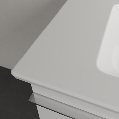 Villeroy & Boch Venticello Lavabo pour meuble avec lavabo au centre 100x50cm avec 1 trou pour robinetterie (et 2 trous perçables) avec trop plein blanc 1025120