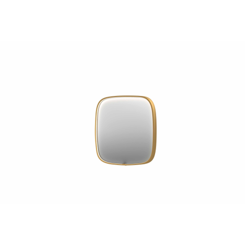 INK SP31 miroir – 80 x 80 cm – LED directe tout autour – chauffage de miroir – Or brossé SW956167