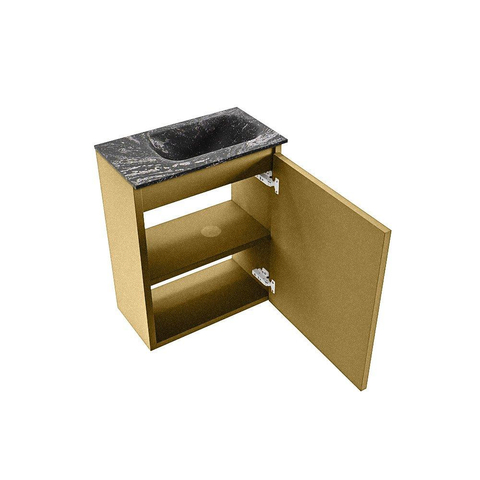 MONDIAZ TURE-DLUX meuble de toilettes 40 cm Oro. Lavabo EDEN Lava position à droite. Avec 1 trou de robinet. SW1103917