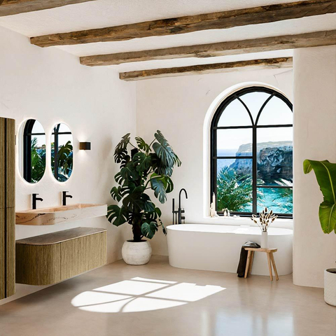MONDIAZ THOR-DLUX 130cm meuble de salle de bains arrondi gauche + droite couleur Dusk avec 1 tiroir et 2 portes. Vasque suspendue CLOUD Double 2 trous de robinet couleur Arena. SW1463780