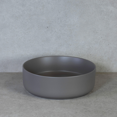 H&R Badmeubelen Note Waskom opbouw - 37x12cm - keramisch - mat taupe SW369757
