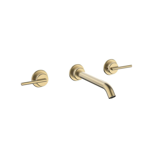 Crosswater 3ONE6 Lever Wastafelkraan - inbouw - 3 gats - RVS geborsteld messing SW928243