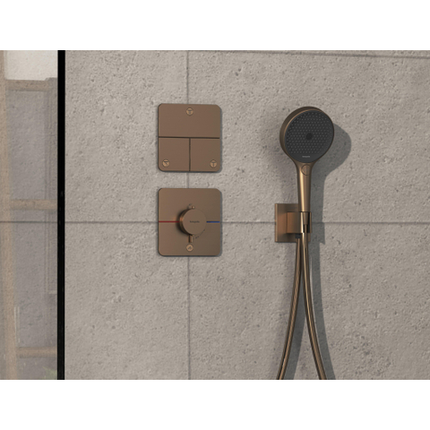 Hansgrohe Showerselect comfort q Thermsotaat - inbouw - 1 functie - extra uitgang - geborsteld brons SW918048