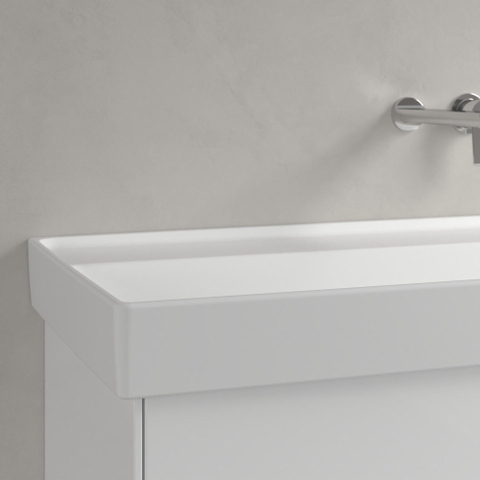 Villeroy & Boch Collaro lavabo - 120x47x16cm - sans trou de robinet - stone white mat SW358353