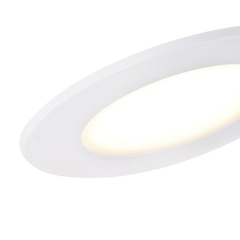 QAZQA Blanca Spot encastré - set de 4 - 9x9cm - LED incluse - 3 niveaux de gradation - IP44 - blanc mat SW1209744