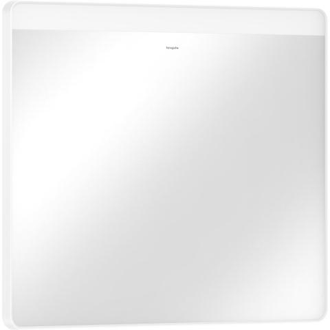 Hansgrohe Xarita Lite Q Miroir - 80x70cm - éclairage led - Horizontal - interrupteur mural - Blanc mat SW1165019