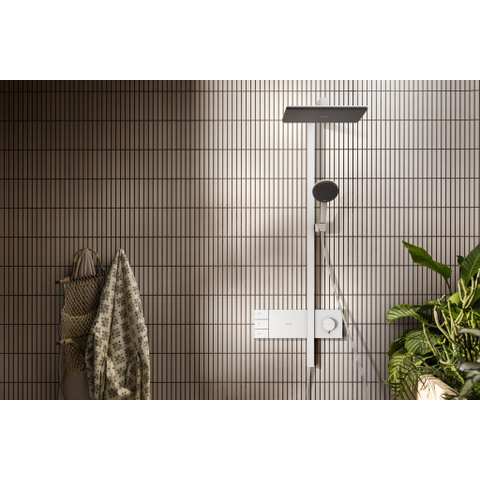 Hansgrohe Raindance alive Showerpipe - 210/340 2jet - ecosmart - thermostatische m.wit - thermostaat - mat wit SW1387875