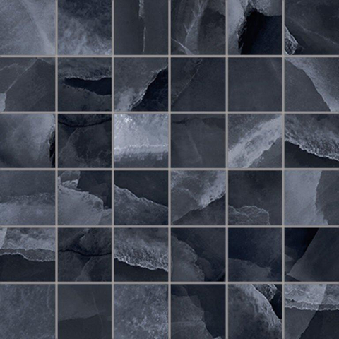 Terravito Davella Mozaïektegel - 30x30cm - 9mm - Black gepolijst SW1120057