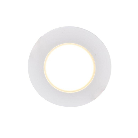 QAZQA Blanca Spot encastré - set de 4 - 9x9cm - LED incluse - 3 niveaux de gradation - IP44 - blanc mat SW1209744