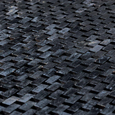 Sealskin woodblock tapis de bain 60x60 cm teck noir SW699568