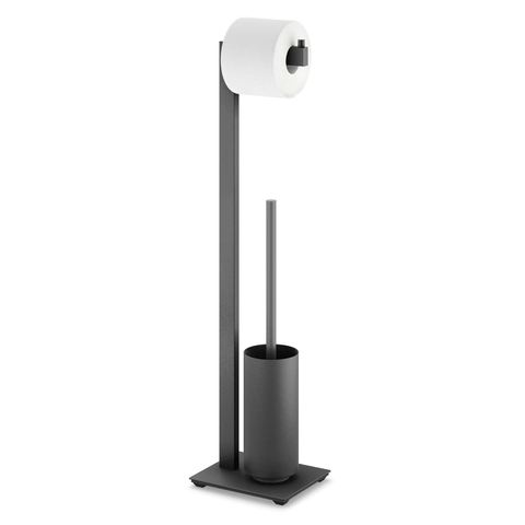 Zack LINEA Toiletbutler - 73x15x18cm - vrijstaand - zwart SW538611