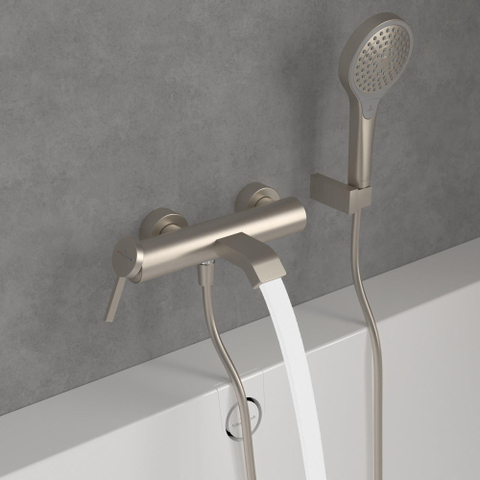 Villeroy & Boch Dawn Mitigeur de baignoire monocommande - Nickel brossé mat (Inox) SW974078