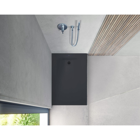 Duravit Sustano Douchebak - 100x70x3cm - Rechthoek - DuraSolid - mat antraciet SW813751