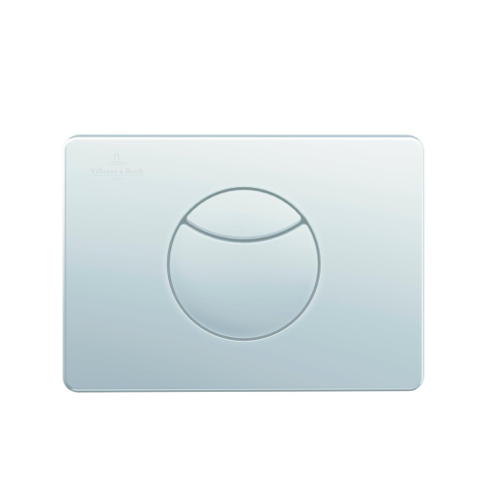 Villeroy & Boch Viconnect 2 knops bedieningsplaat e100 - 20.5x14.5cm - Chrome (mat rvs) GA41208