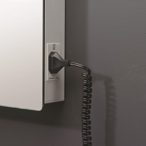 Crosswater Glide II Spiegel - 100x3.5x60cm - dimbaar - LED - IP44 - aluminium (zilver) SW487214