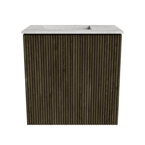 Mondiaz JOYA-DLUX 40cm toiletmeubel - kleur Shadow - Wastafel FAYE positie Links Zonder kraangat kleur Glace. SW1422725