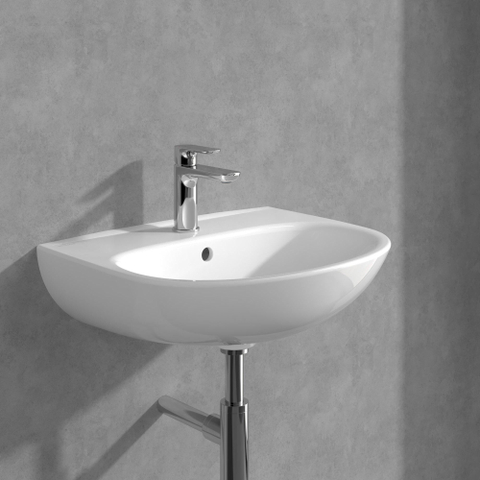 Villeroy & Boch O.novo wastafelkraan - 50x155mm - zonder waste - hoogglans chroom SW1148831