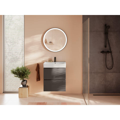 Hansgrohe Xanuia Q Wastafel/Fontein - 60x48cm - inbouw - 1 kraangat - met overloop - glans wit SW1165071