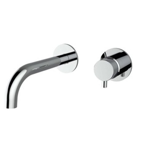 Plieger Napoli robinet mural encastré 1 levier avec bec 18,3 cm incl. partie encastrée chrome SW420917