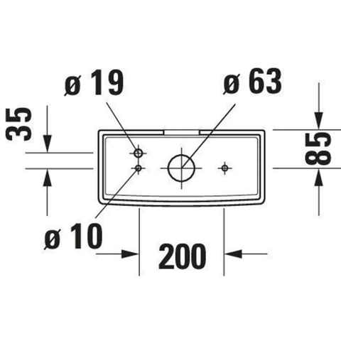 Duravit ME by Starck duoblokreservoir + binnenwerk met onderaansluiting links 6L dualflush wit SW84192