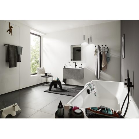 Hansgrohe AddStoris Q handdoekhaak dubbel - mat zwart SW651196