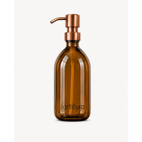 Fortifura Calvi Distributeur de savon - 500ml - lot de 2 - support - cuivre brossé SW1590479