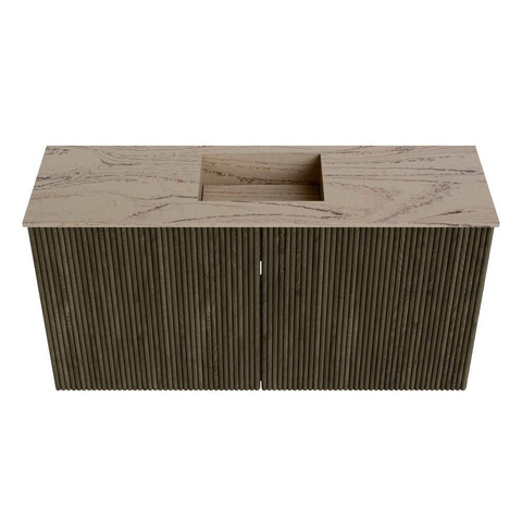 Mondiaz JOYA-DLUX 80cm toiletmeubel - kleur Shadow - Wastafel FAYE positie Midden 1 kraangat kleur Arena. SW1424796