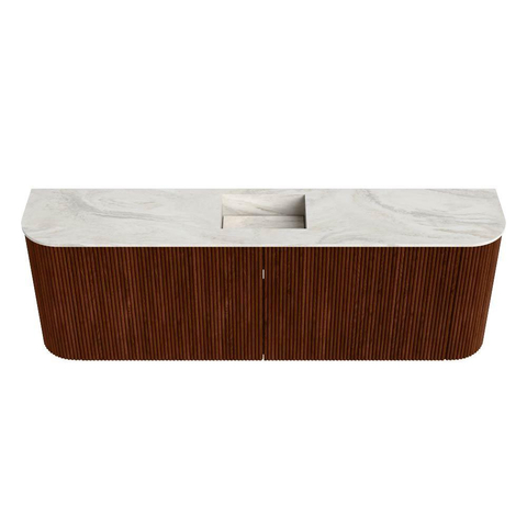 Mondiaz JOYA-DLUX 123.2cm toiletmeubel - ronding links en rechts kleur Ruby - Wastafel FAYE positie Midden 1 kraangat kleur Ostra. SW1423830
