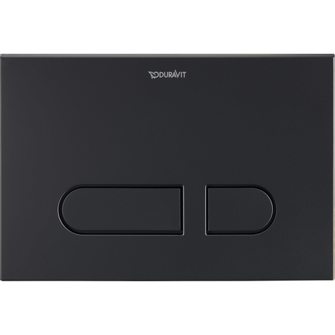 Duravit DuraSystem plaque de commande mécanique noir mat SW920138