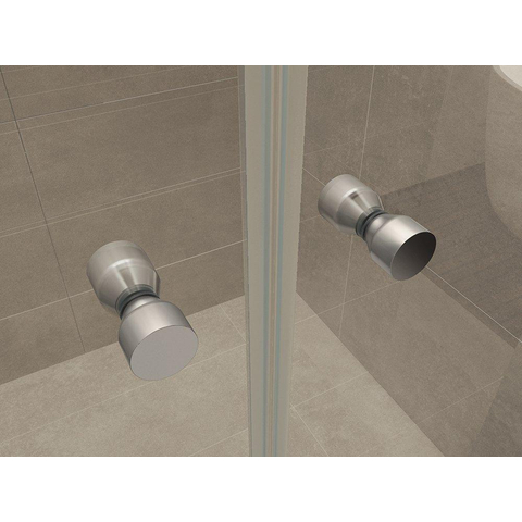 Wiesbaden Lagos Pendeldeur in nis - 120x200cm - 6mm - nano helder glas - chroom SW62373