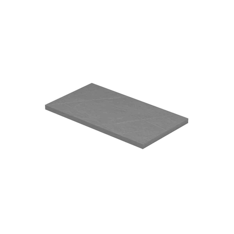 INK Topdeck XS Plan vasque - 40x22x1.2cm - pour meuble bas - céramique Armani grey mat SW798122