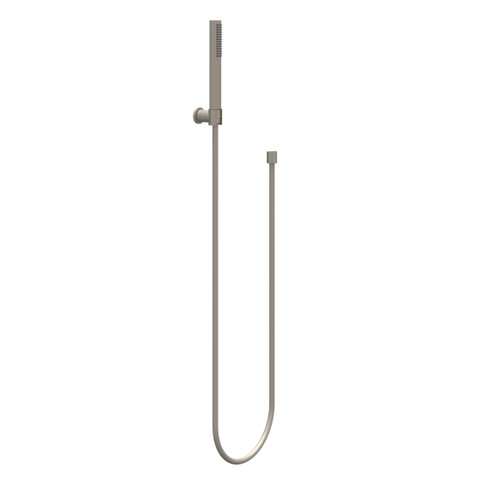 IVY Ensemble de douchette à main - modèle barre - avec support mural réglable - flexible de douche 120cm - modèle barre - nickel brossé PVD SW1031575