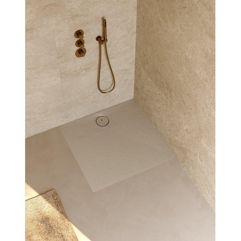Riho Nuvia receveur de douche - 90x90cm - antibactérien - purite - pebble grey SW1585134