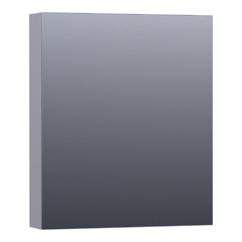 Saniclass Plain Spiegelkast - 60x70x15cm - 1 linksdraaiende spiegeldeur - MDF - mat grijs SW393125