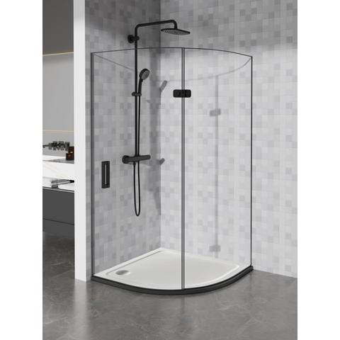Adema Dawn douchebak - 90x90x4cm - kwartrond SMC - glans wit OUTLETSTORE STORE44271